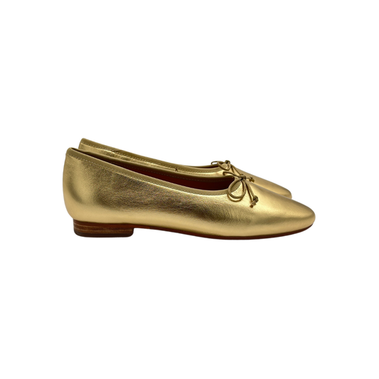 Ralph Migel Chava Gold Ladies Ballet Flat