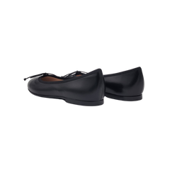 Beberlis Olivia Black Leather Ballet Flats