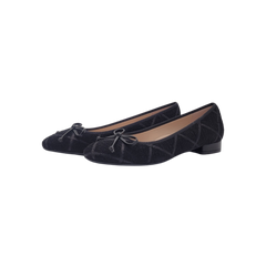 Beberlis 24119 Black Fabric Ballet Flats