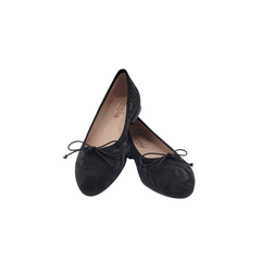 Beberlis 24034 Black Fabric Ballet Flats