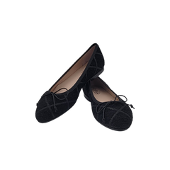 Beberlis 24039 Black Fabric Ballet Flats