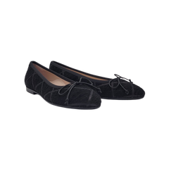 Beberlis 24039 Black Fabric Ballet Flats