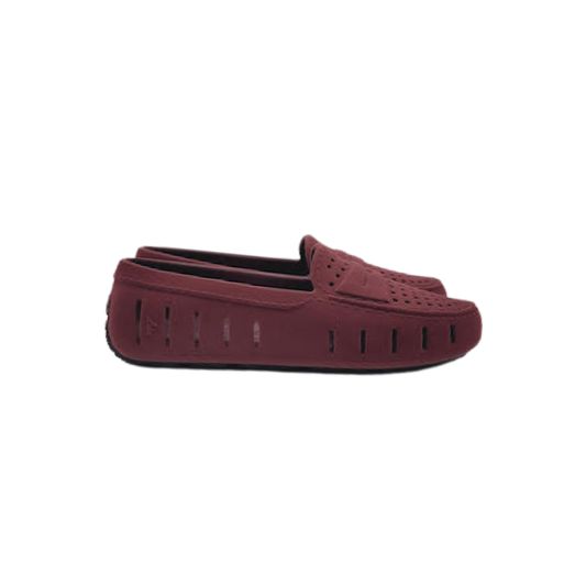 Floafer Posh Burgundy Suede Ladies Rubber Loafer