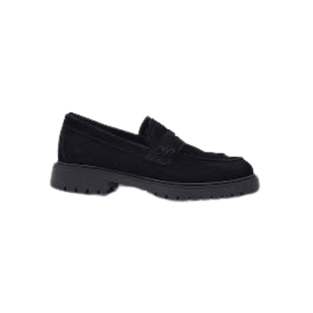 Blublonc Hazel Black Suede Loafer