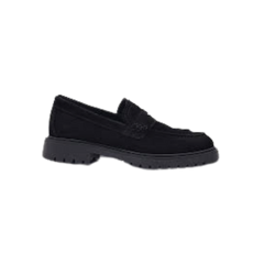 Blublonc Hazel Black Suede Loafer
