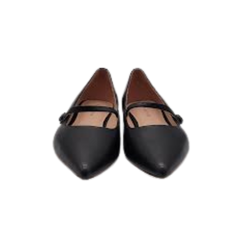 Viviamos Padma Black Leather Maryjane