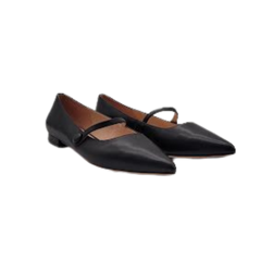 Viviamos Padma Black Leather Maryjane