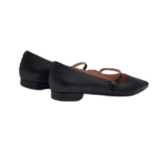 Viviamos Padma Black Leather Maryjane