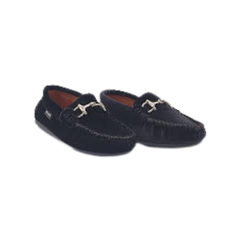 Atlanta 49G Children's Black Velvet Moccasin