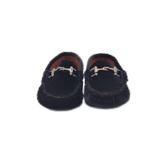 Atlanta 49G Children's Black Velvet Moccasin