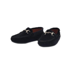 Atlanta 49G Children's Black Velvet Moccasin