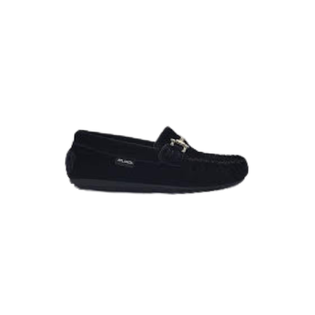 Atlanta 49G Children's Black Velvet Moccasin
