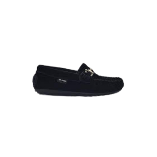 Atlanta 49G Children's Black Velvet Moccasin