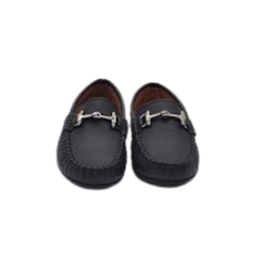 Atlanta 49G Children's Black Leather Moccasin