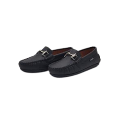 Atlanta 49G Children's Black Leather Moccasin