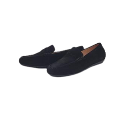 Viviamos Sammy Ladies Black Suede Loafer