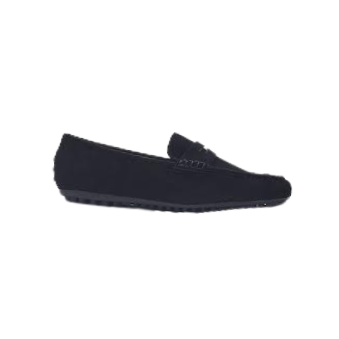 Viviamos Sammy Ladies Black Suede Loafer