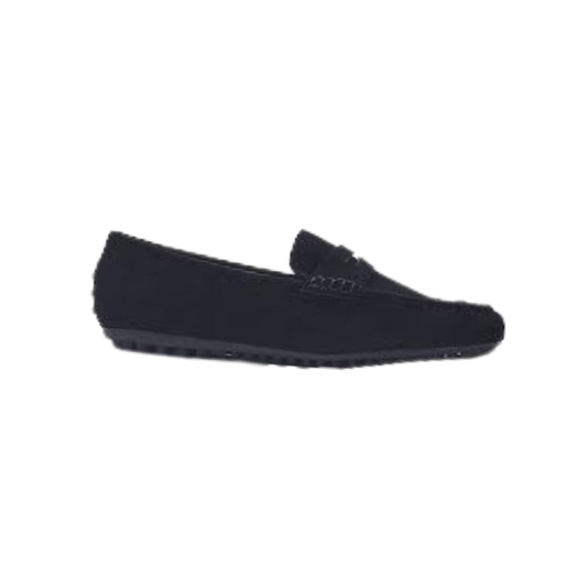 Viviamos Sammy Ladies Black Suede Loafer