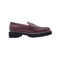 Viviamos Macy Wine Leather Ladies Loafer