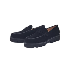 Viviamos Mercy Black Suede Ladies Loafer
