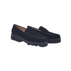 Viviamos Mercy Black Suede Ladies Loafer