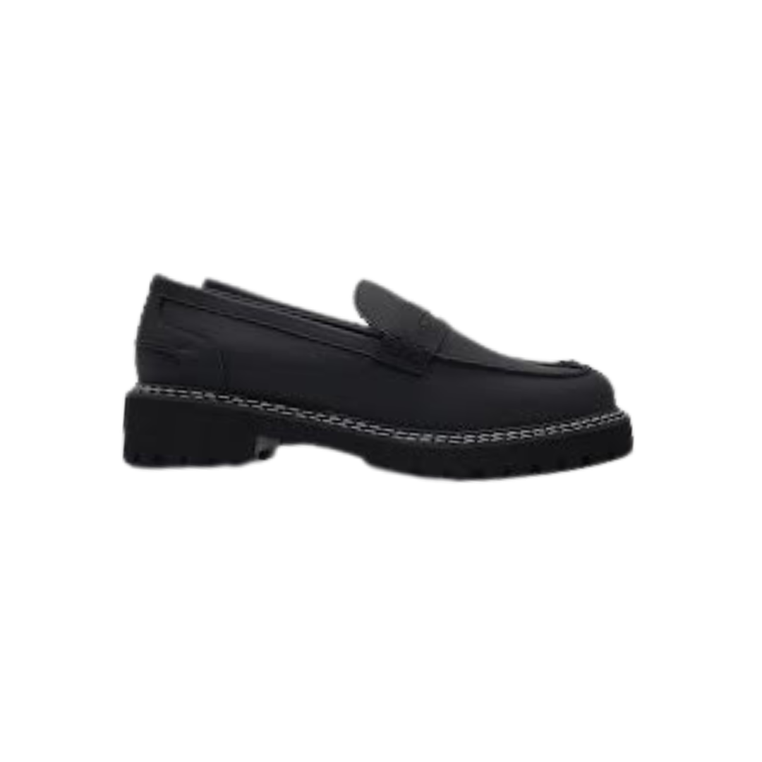 Viviamos Macy Black Gum Ladies Loafer