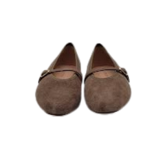 Viviamos Shirley Taupe Suede Dress Shoe