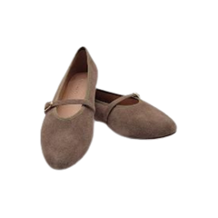 Viviamos Shirley Taupe Suede Dress Shoe