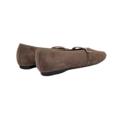 Viviamos Shirley Taupe Suede Dress Shoe