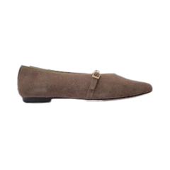 Viviamos Shirley Taupe Suede Dress Shoe
