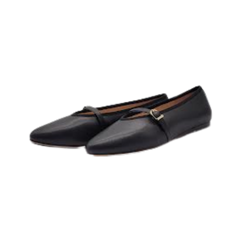Viviamos Shirley Black Leather Dress Shoe