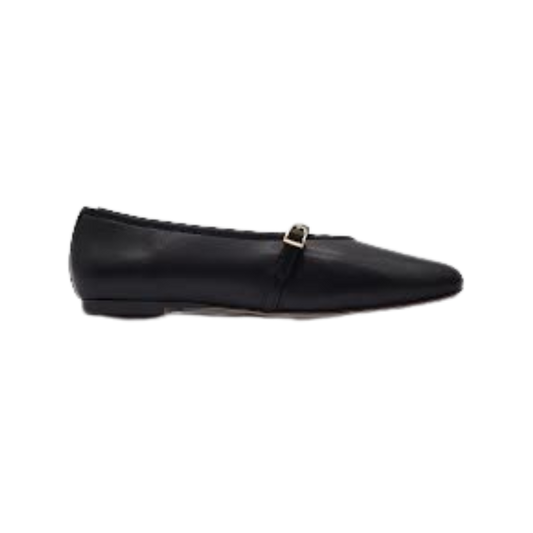 Viviamos Shirley Black Leather Dress Shoe