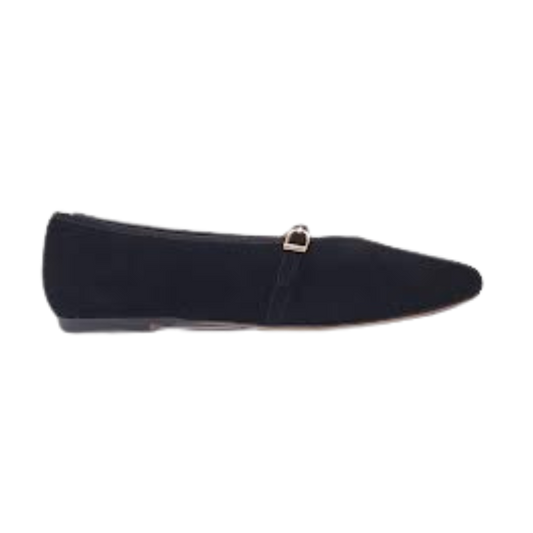 Viviamos Shirley Black Suede Dress Shoe
