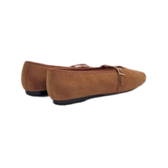 Viviamos Shirley Camel Suede Dress Shoe