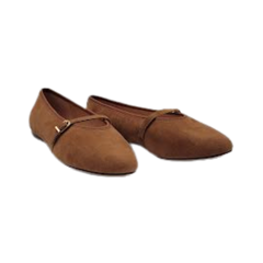 Viviamos Shirley Camel Suede Dress Shoe