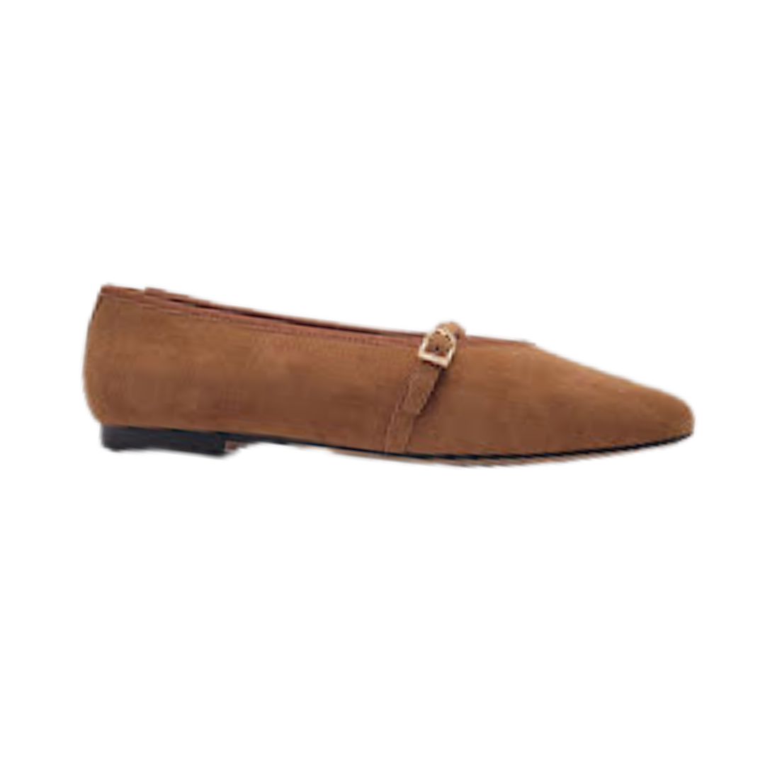 Viviamos Shirley Camel Suede Dress Shoe