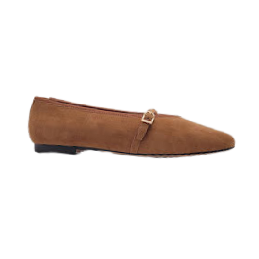 Viviamos Shirley Camel Suede Dress Shoe