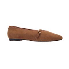 Viviamos Shirley Camel Suede Dress Shoe