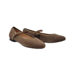 Viviamos Sue Taupe Suede Mary Jane