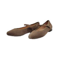 Viviamos Sue Taupe Suede Mary Jane
