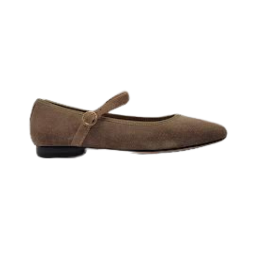 Viviamos Sue Taupe Suede Mary Jane