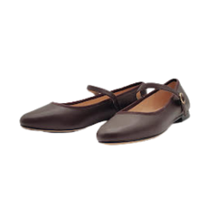 Viviamos Sue Brown Leather Ladies Mary Jane