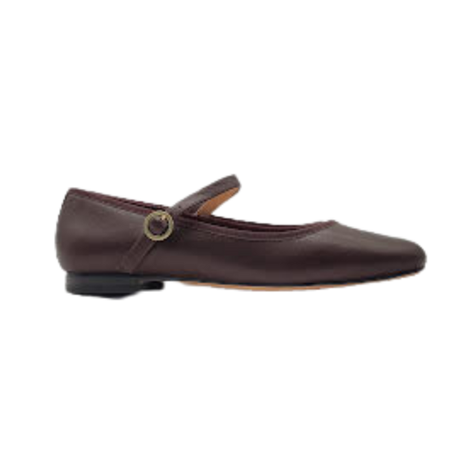 Viviamos Sue Brown Leather Ladies Mary Jane