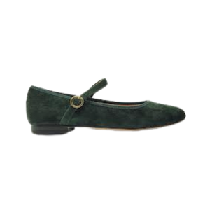 Viviamos Sue Green Suede Ladies Mary Jane