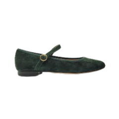 Viviamos Sue Green Suede Ladies Mary Jane