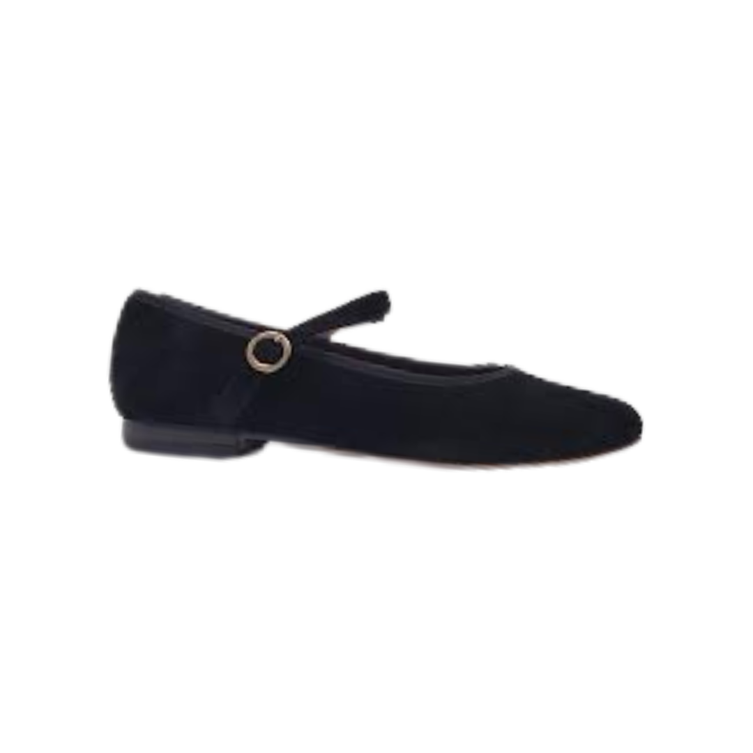 Viviamos Sue Black Suede Ladies Mary Jane