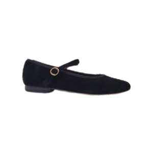 Viviamos Sue Black Suede Ladies Mary Jane