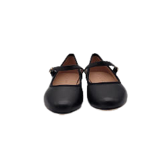 Viviamos Sue Black Leather Ladies Mary Jane