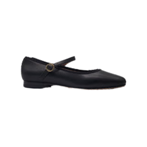Viviamos Sue Black Leather Ladies Mary Jane