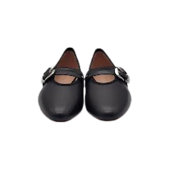 Viviamos Lara Black Leather Ladies Mary Jane